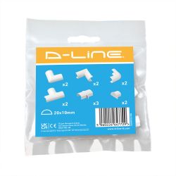 D-Line Clip-Over Accessory Multipack 20X10 - White