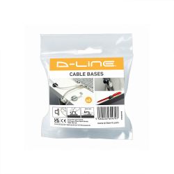 D-Line Cable Tidy Bases (Pack Of 6)