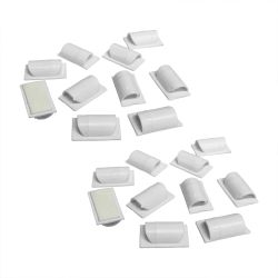 D-Line Cable Tidy Clips - White (Pack Of 6)
