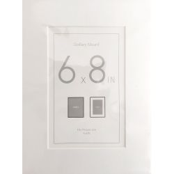 White Mount 8" x 6"