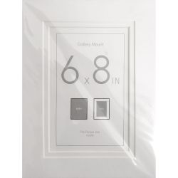 Double Mount White 8" x 6"