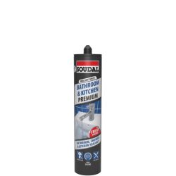 Soudal Bathroom & Kitchen Premium Sealant White 290ml