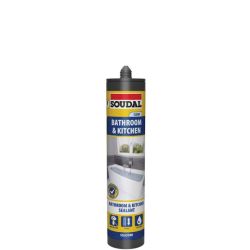 Soudal Bathroom & Kitchen Sealant Clear 290ml