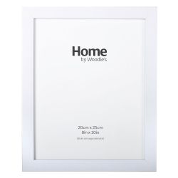 White Contemporary Frame 8" x 10"