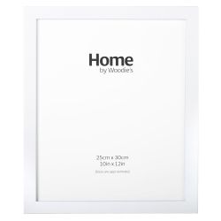 White Contemporary Frame 10" x 12"