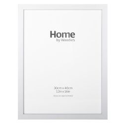White Contemporary Frame 12" x 16"