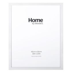 White Contemporary Frame 16" x 20"