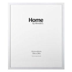 White Contemporary Frame 20" x 24"