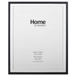 Black Mounted Frame 11" x 14"