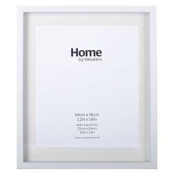 White Deep Frame For 12" x 14"