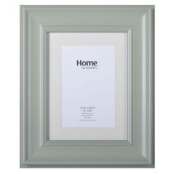 Grey Scooped Wide Frame 6" x 8"