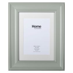 Grey Scooped Wide Frame 7" x 9"