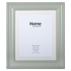 Grey Scooped Wide Frame 10" x12"