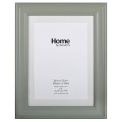 Grey Scooped Wide Frame A4