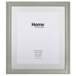 Grey Scooped Wide Frame 20" x 24"