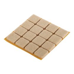 Wood Floor Felt Glider Adhesive 20 x 20mm 16 Piece Set