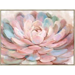 Pink Blush Flower Hand-Painted Canvas - 60cm x 90cm