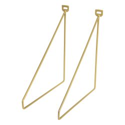 Duraline Brackets Flat Brass