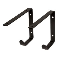 Duraline Brackets With Hook Black