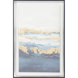 40 X 60 Framed Watercolour Print With Gold Foil