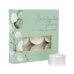 Naturals Eucalyptus Showers Tealights 9Pk
