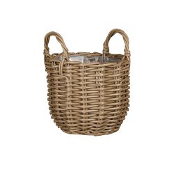 Luso Basket Round Brown 23cm