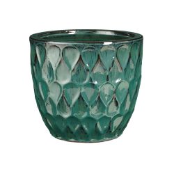 Nevis Pot Round Turquoise 29cm