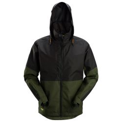 Snickers Workwear Waterproof Shell Jacket Khaki Green / Black - Small