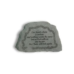 Our Family Chain is Broken Memorial Stone 17cm 
