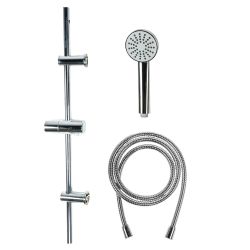 Riser Rail Shower Kit 1 Function Chrome