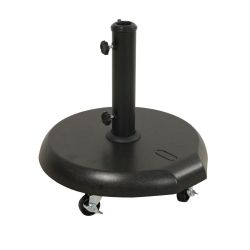 Black Parasol Base with Wheels 25kg