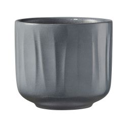Bagua Glazed Indoor Pot Light Grey 19cm