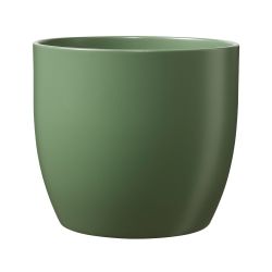 Basel Fashion Matte Indoor Pot Moss Green 14cm
