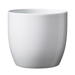 Basel Full Shine Indoor Pot White 16cm