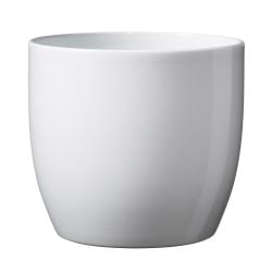 Basel Full Shine Indoor Pot White 21cm