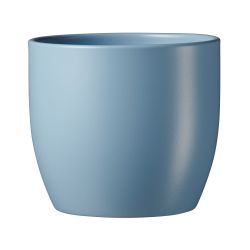 Basel Spring Matte Indoor Pot Blue 16cm