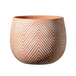 Ibiza Herringbone Indoor Pot 15cm