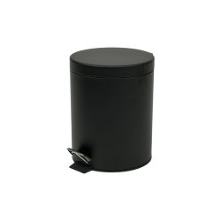 Bathroom Waste Bin Matt Black 5L
