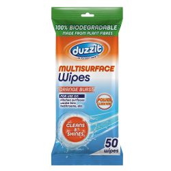Duzzit Biodegradable Multisurface Wipes 50 Pack