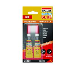 Soudal Super Glue Gel 3G X 2