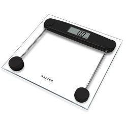Salter Compact Electronic Bathroom Scale White & Black