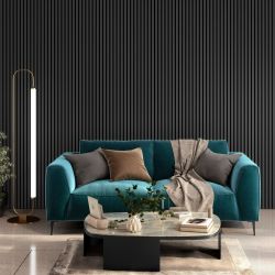 Dark Grey Acoustic Wall Panel 2.4m x 605mm