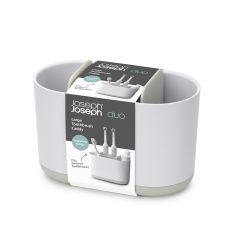 Joseph Joseph Duo Large Toothbrush Caddy White