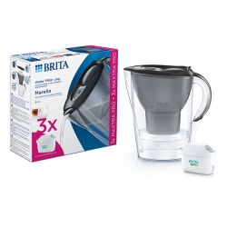Brita Marella Incl 3 Maxtra Pro 2.4ltr Graphite Jug