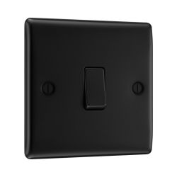Bg Nexus Matt Black 20A Single 2 Way Switch