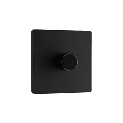Bg Evolve Matt Black 200W Single Led Dimmer