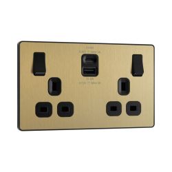 Bg Evolve Copper 22W Double Usb Socket A+C