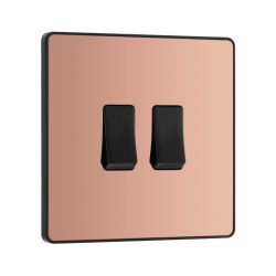 Bg Evolve Copper 20A Double 2 Way Switch