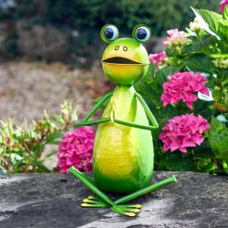Yoga Frogs Garden Ornament