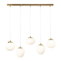 Valle Pebbles 5 Light Diner Pendant